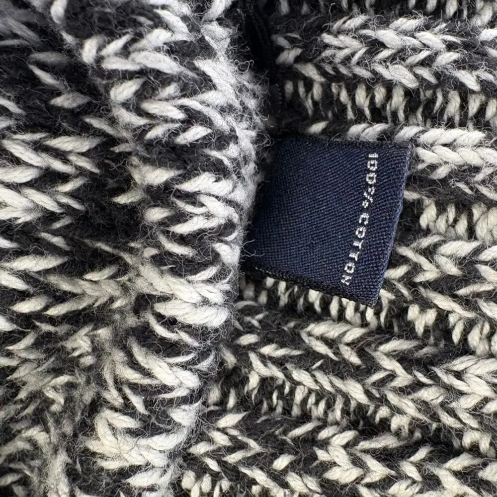 Lands End 100% Cotton Heavyweight Grandmacore Fishermans Sweater Womens Sz XL‎